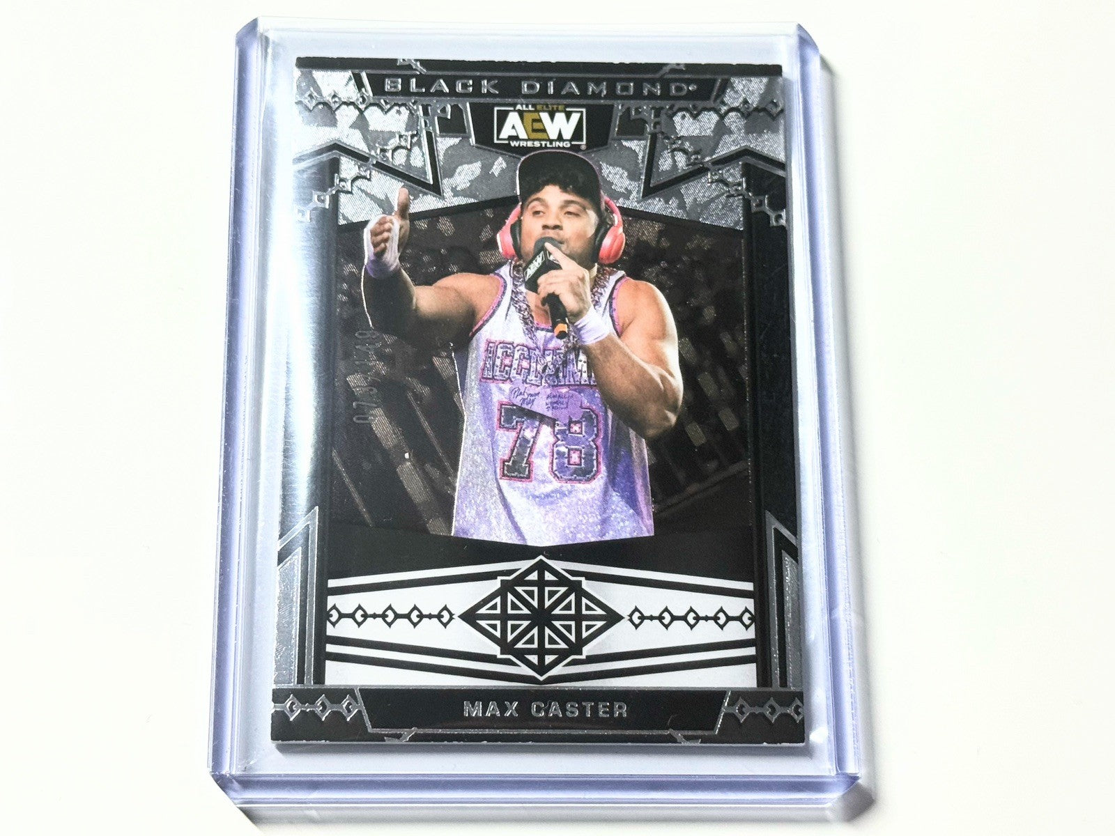 2024 Upper Deck AEW Black Diamond Max Caster /149 Base Card #92