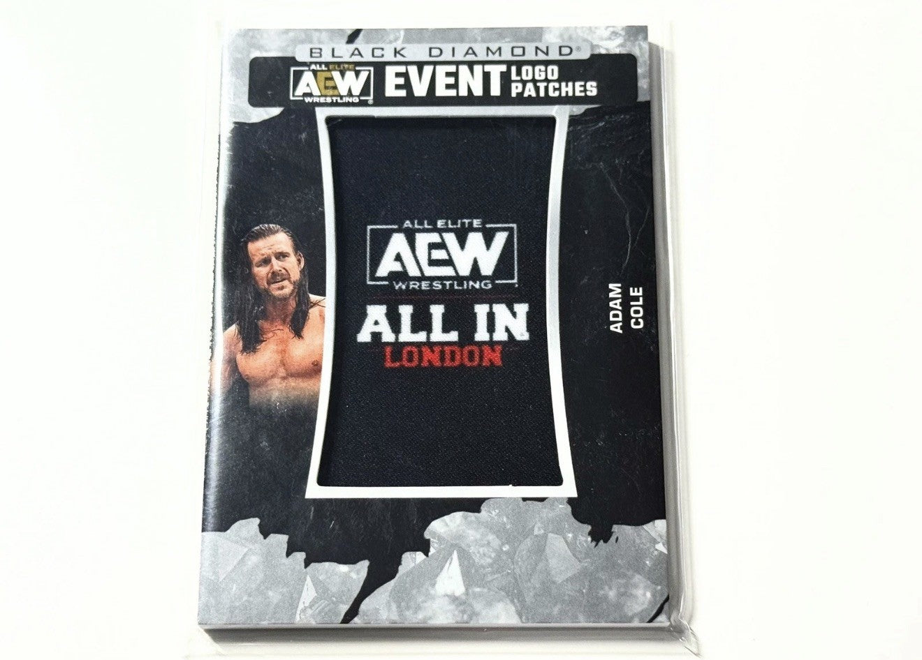 2024 Upper Deck AEW Black Diamond Adam Cole All In London Patch Card LPAL-3
