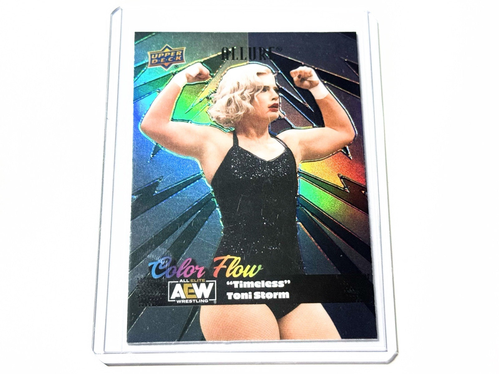 2024 Upper Deck AEW Allure Timeless Toni Storm Green Blue Color Flow Card CF-27