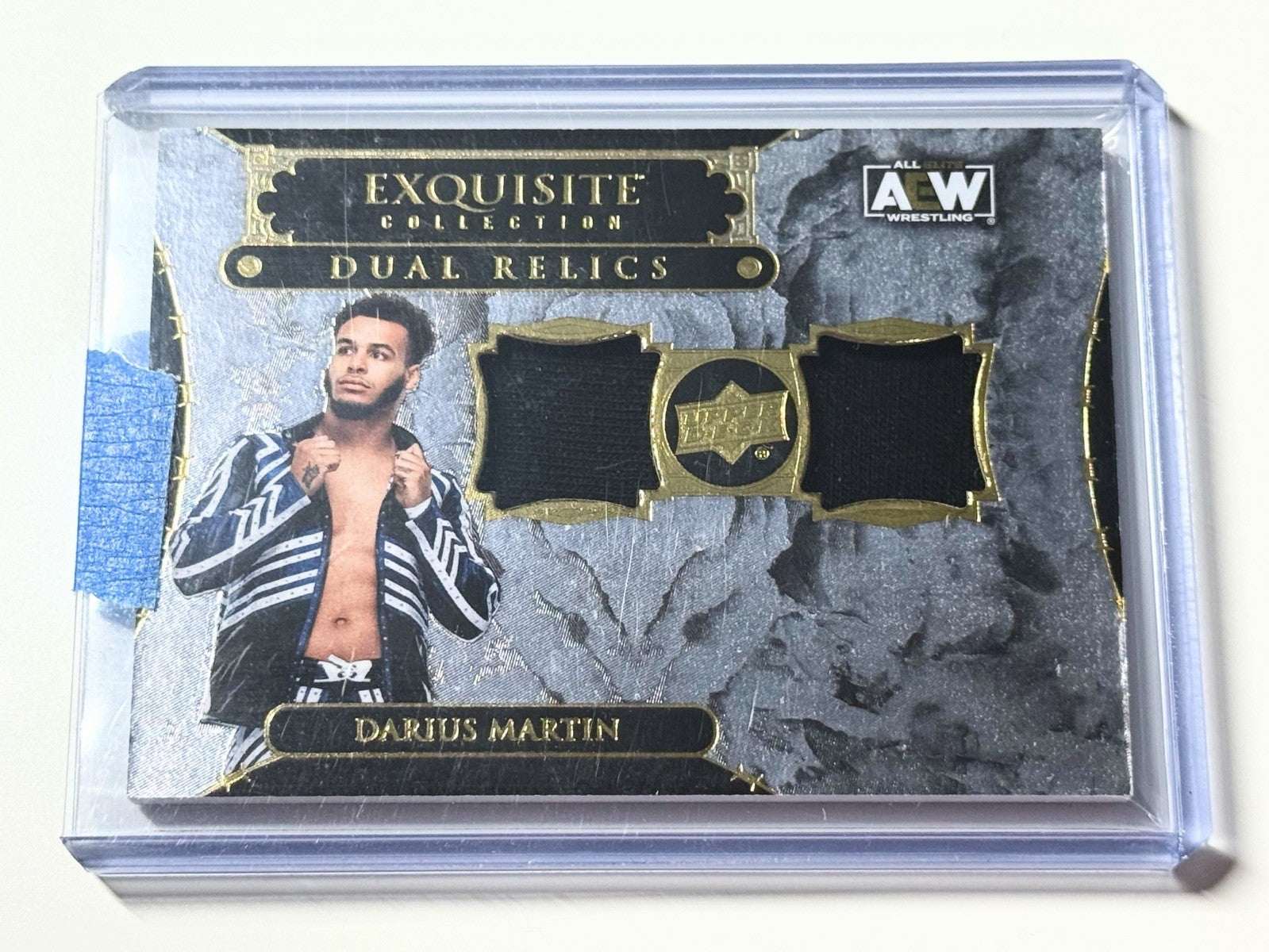 2024 Upper Deck AEW Black Diamond Darius Martin Exquisite Dual Relics /35 Card EDS-DM