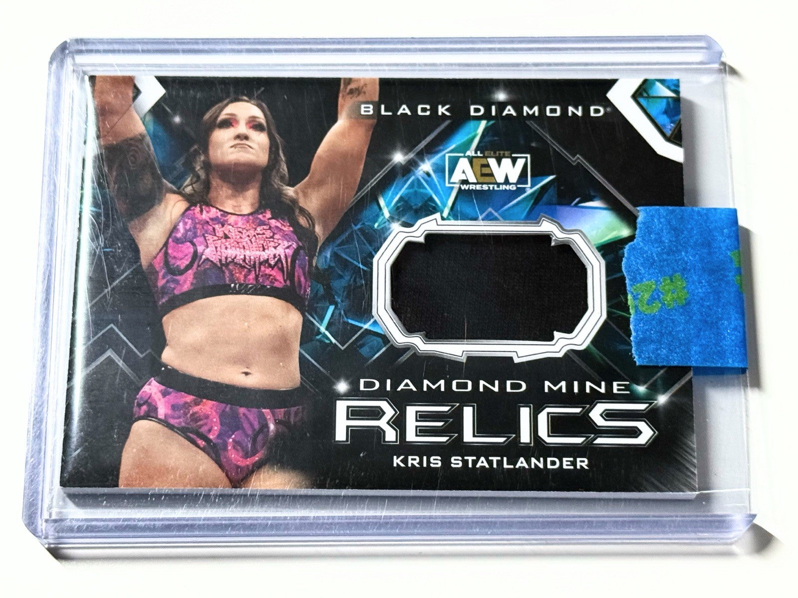2024 Upper Deck AEW Black Diamond Kris Statlander Diamond Mine Relics Card DM-KS