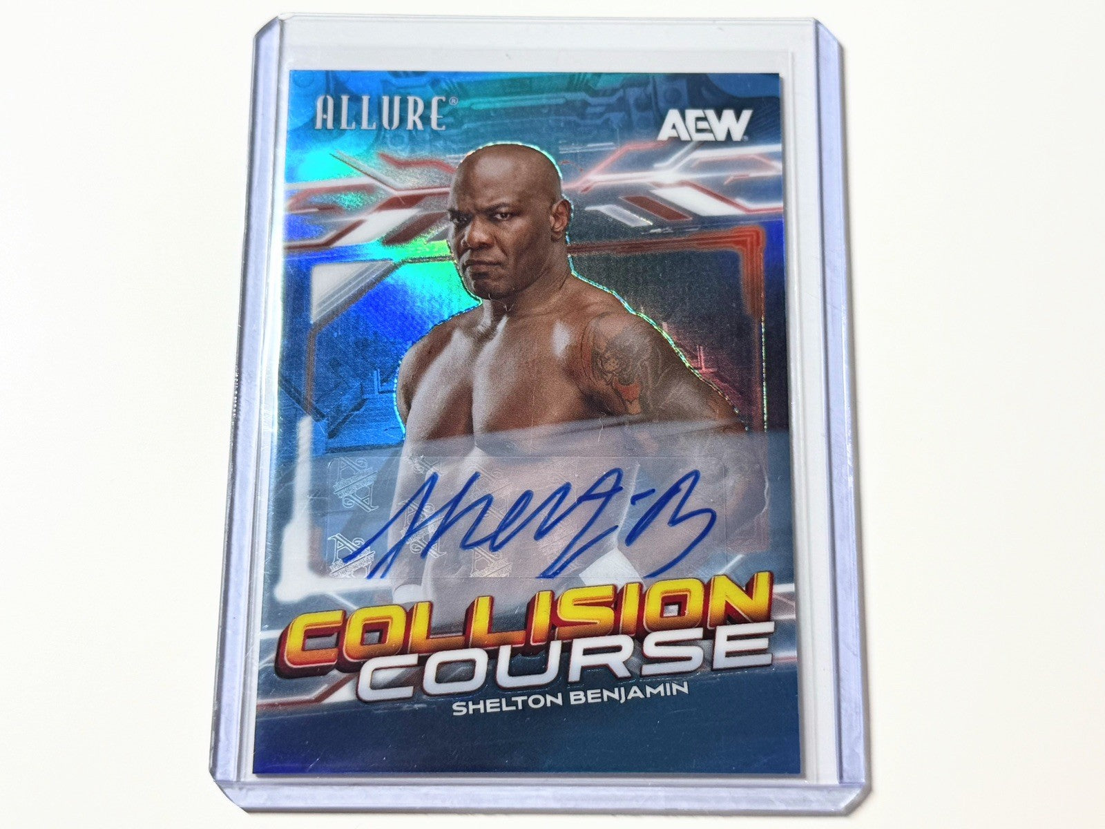 2026 Upper Deck AEW Allure Shelton Benjamin Collision Course Autographed Card CL-11