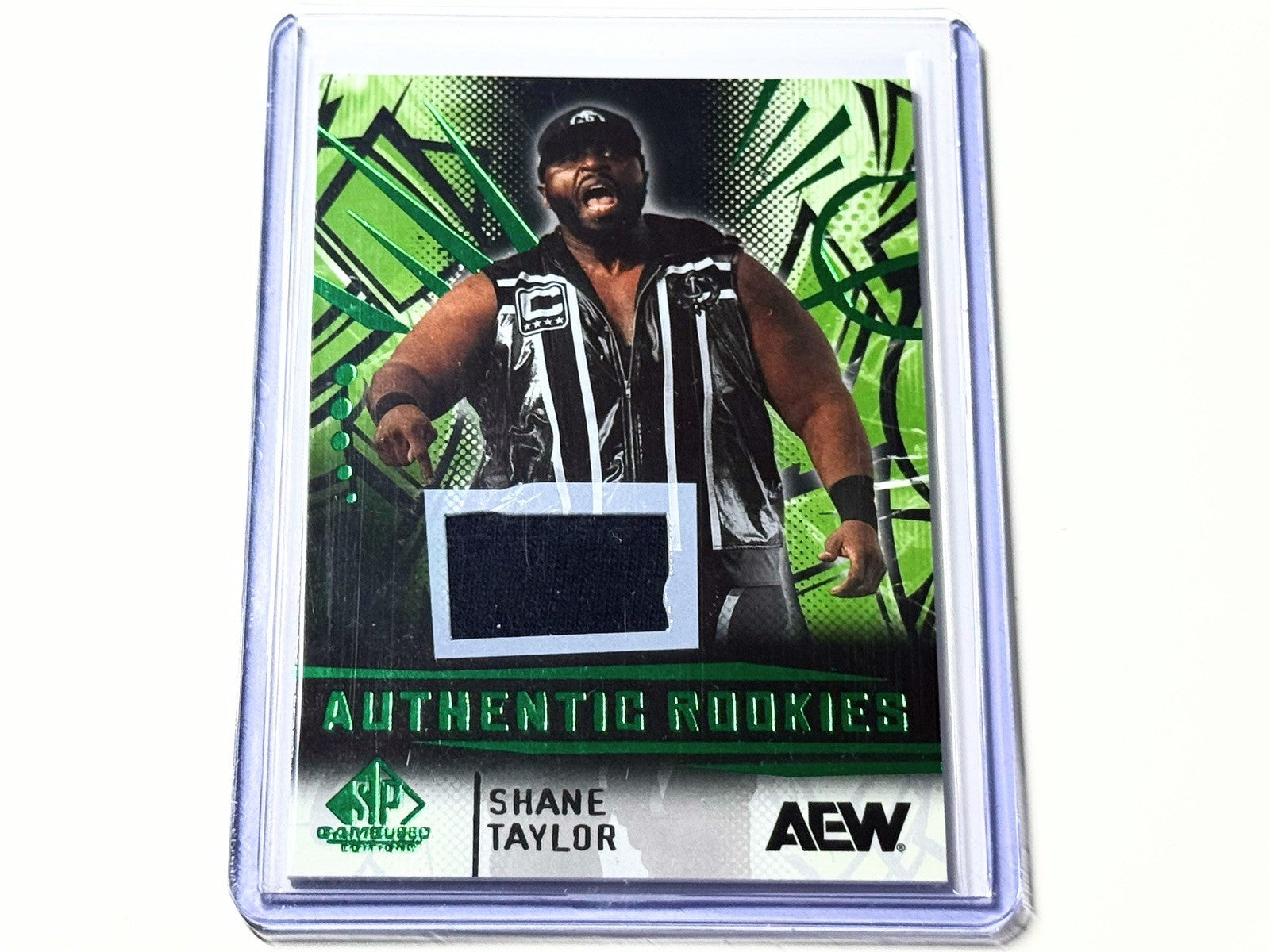 2025 Upper Deck AEW SP Game Used Shane Taylor Authentic Rookies Memorabilia Relic Card #90