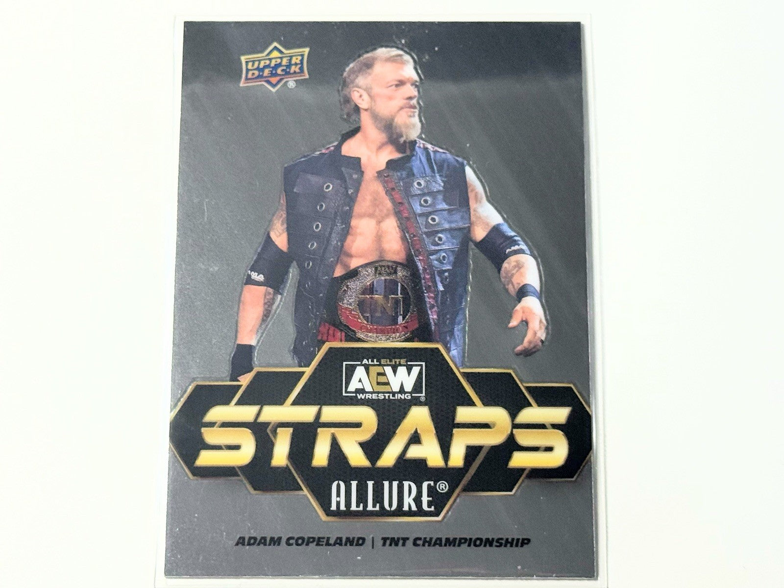 2024 Upper Deck AEW Allure Adam Copeland Straps TNT Championship Card S-9