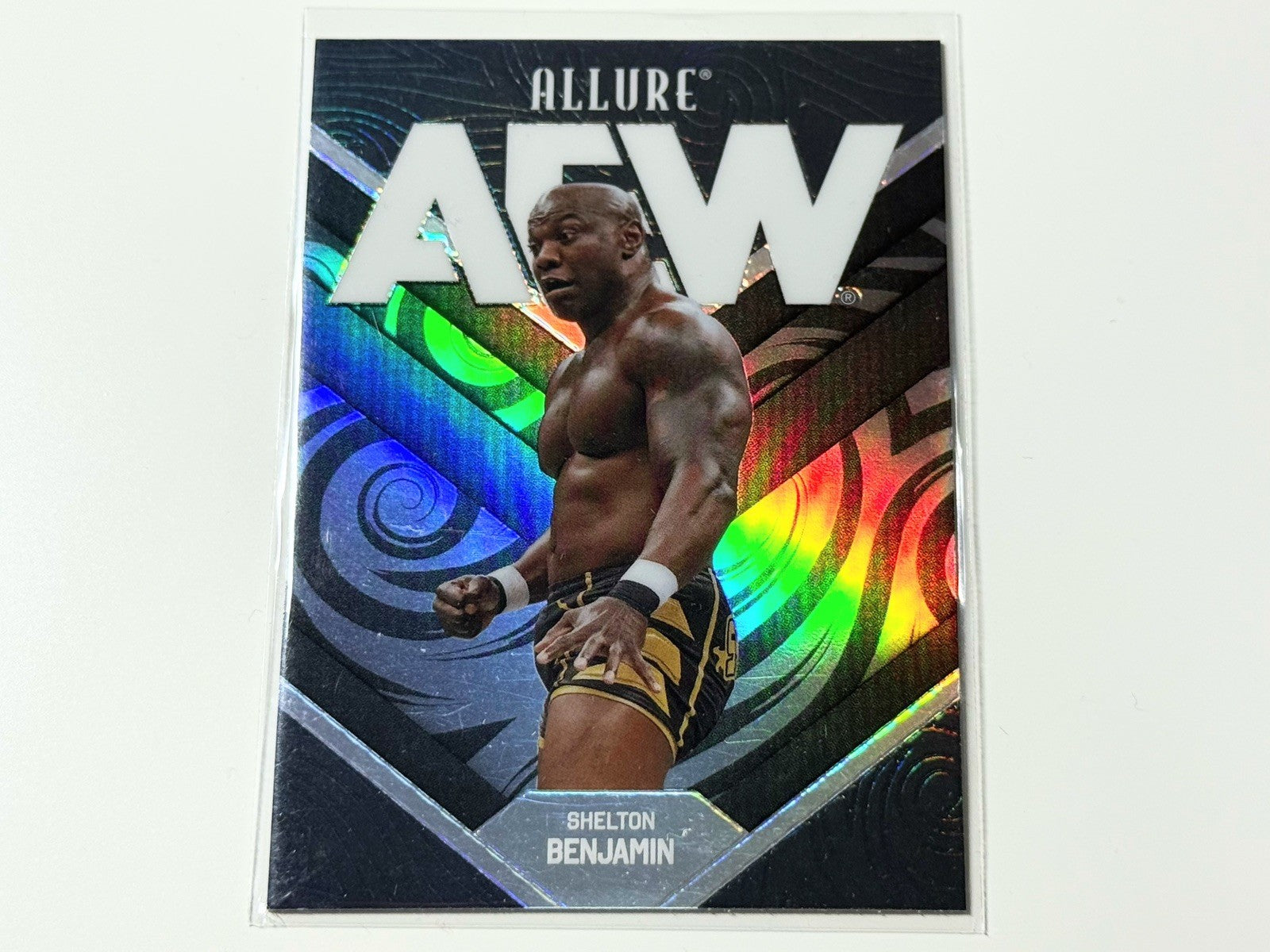 2026 Upper Deck AEW Allure Shelton Benjamin Black Rainbow Card #52