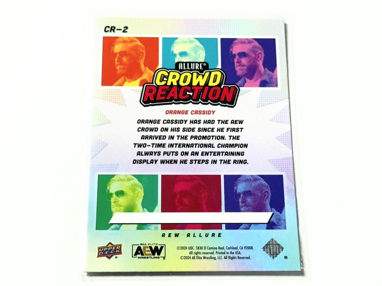 2024 Upper Deck AEW Allure Orange Cassidy Crowd Reaction Card CR-2
