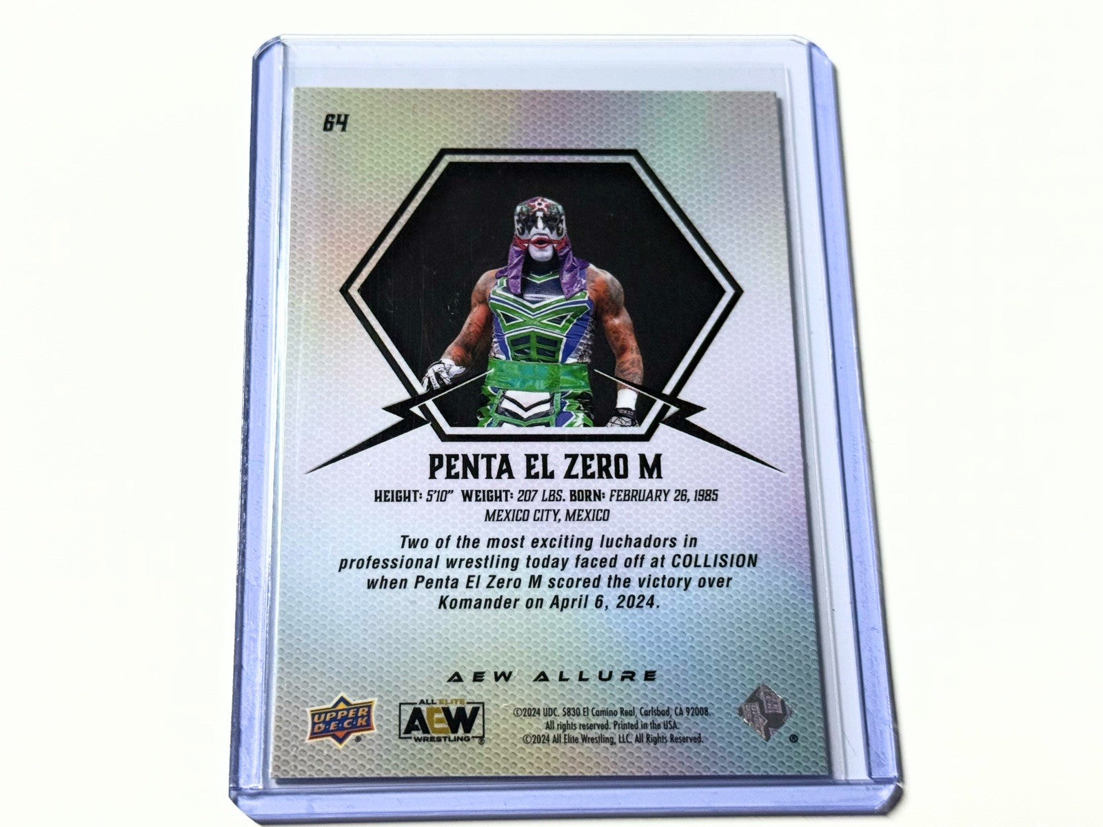 2024 Upper Deck AEW Allure Penta El Zero M Base Card #84
