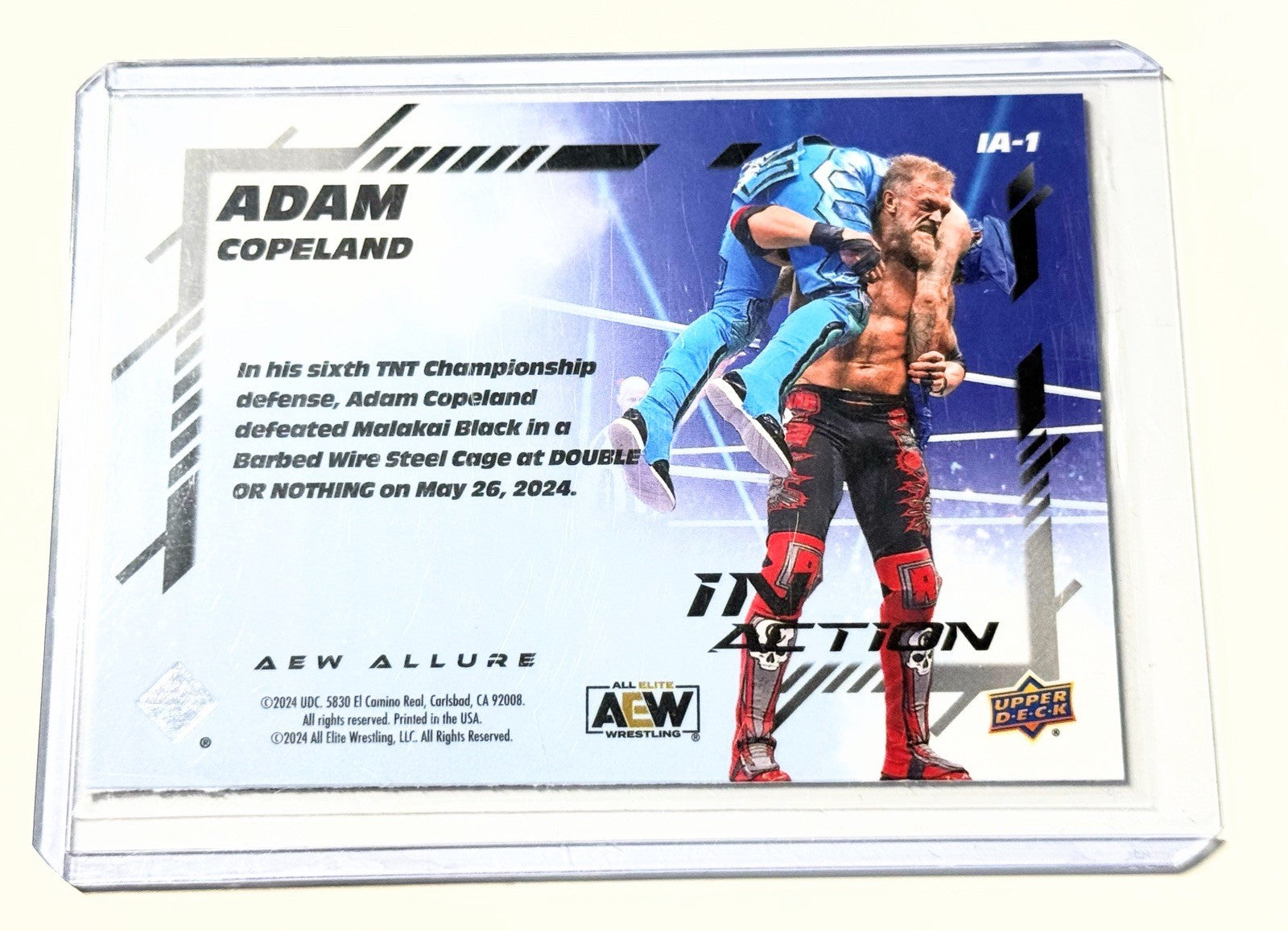 2024 Upper Deck AEW Allure Adam Copeland In Action Card IA-1