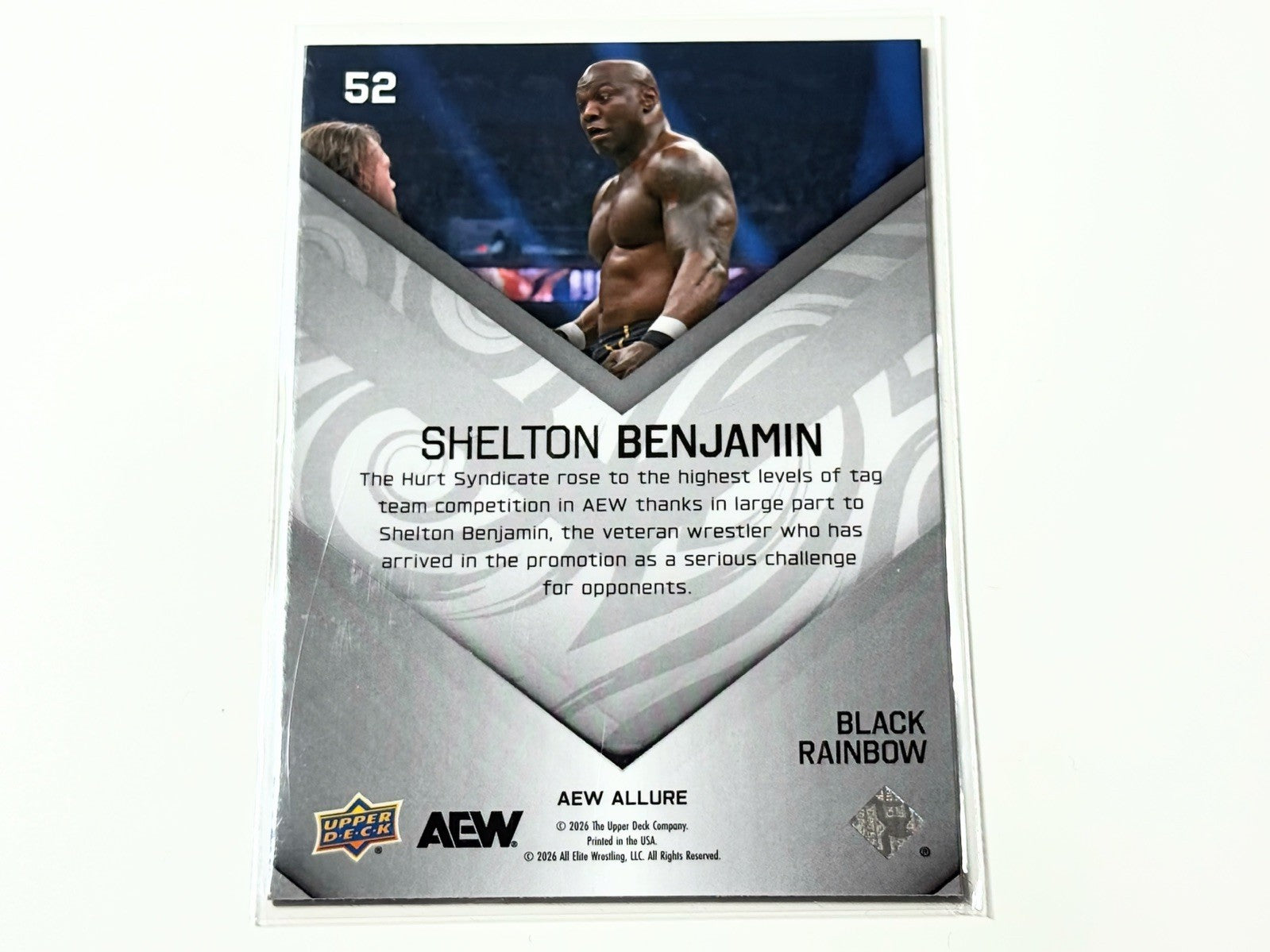 2026 Upper Deck AEW Allure Shelton Benjamin Black Rainbow Card #52