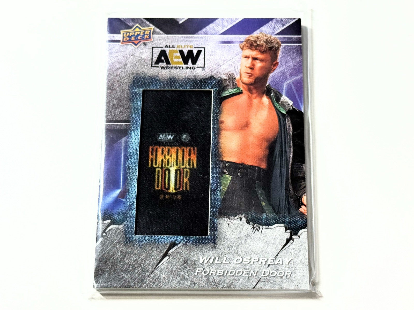 2024 Upper Deck AEW Flagship Will Ospreay Manufactured Patch Card AMP-FD
