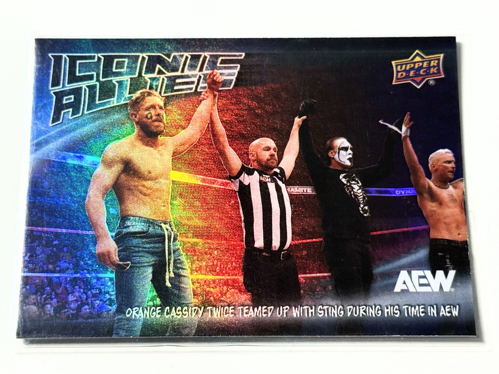 2024 Upper Deck AEW The Icon Sting Iconic Allies Darby & Cassidy Card IA-7