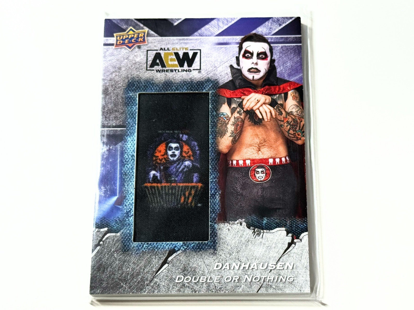 2024 Upper Deck AEW Flagship Danhausen Manufactured Patch Card AMP-DH