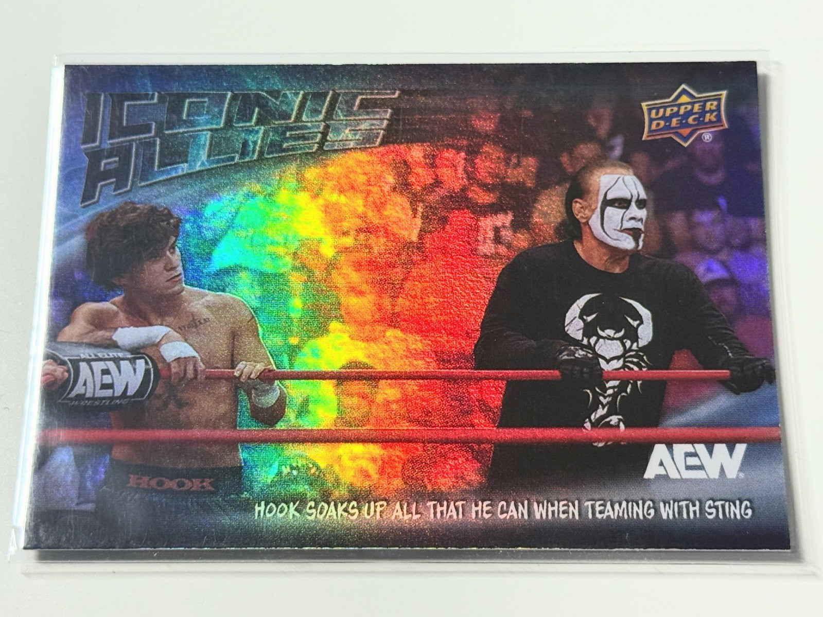 2024 Upper Deck AEW The Icon Sting Iconic Allies Hook Card IA-6