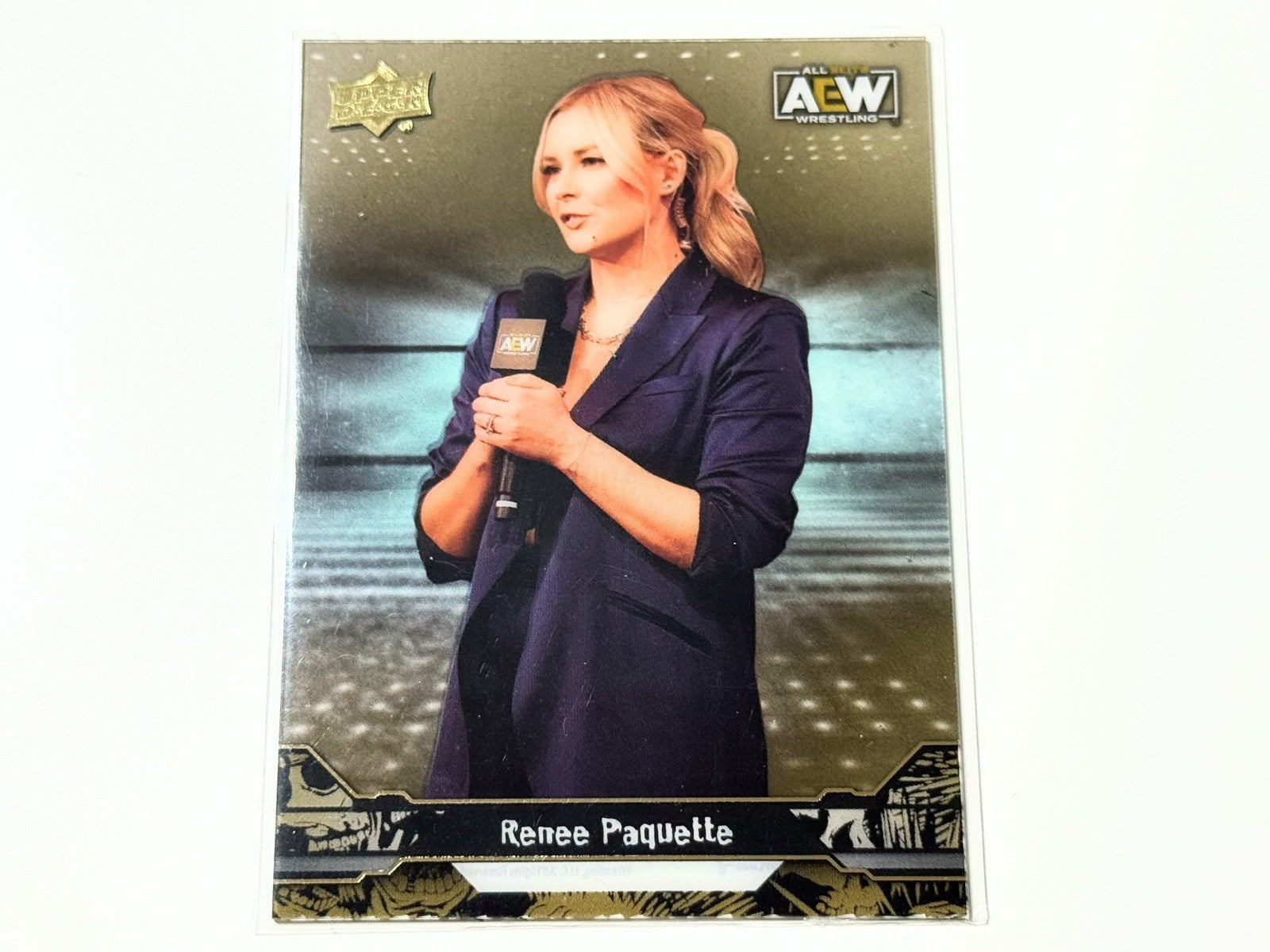 2023 Upper Deck AEW Flagship Renee Paquette Acetate Transparent Card #83