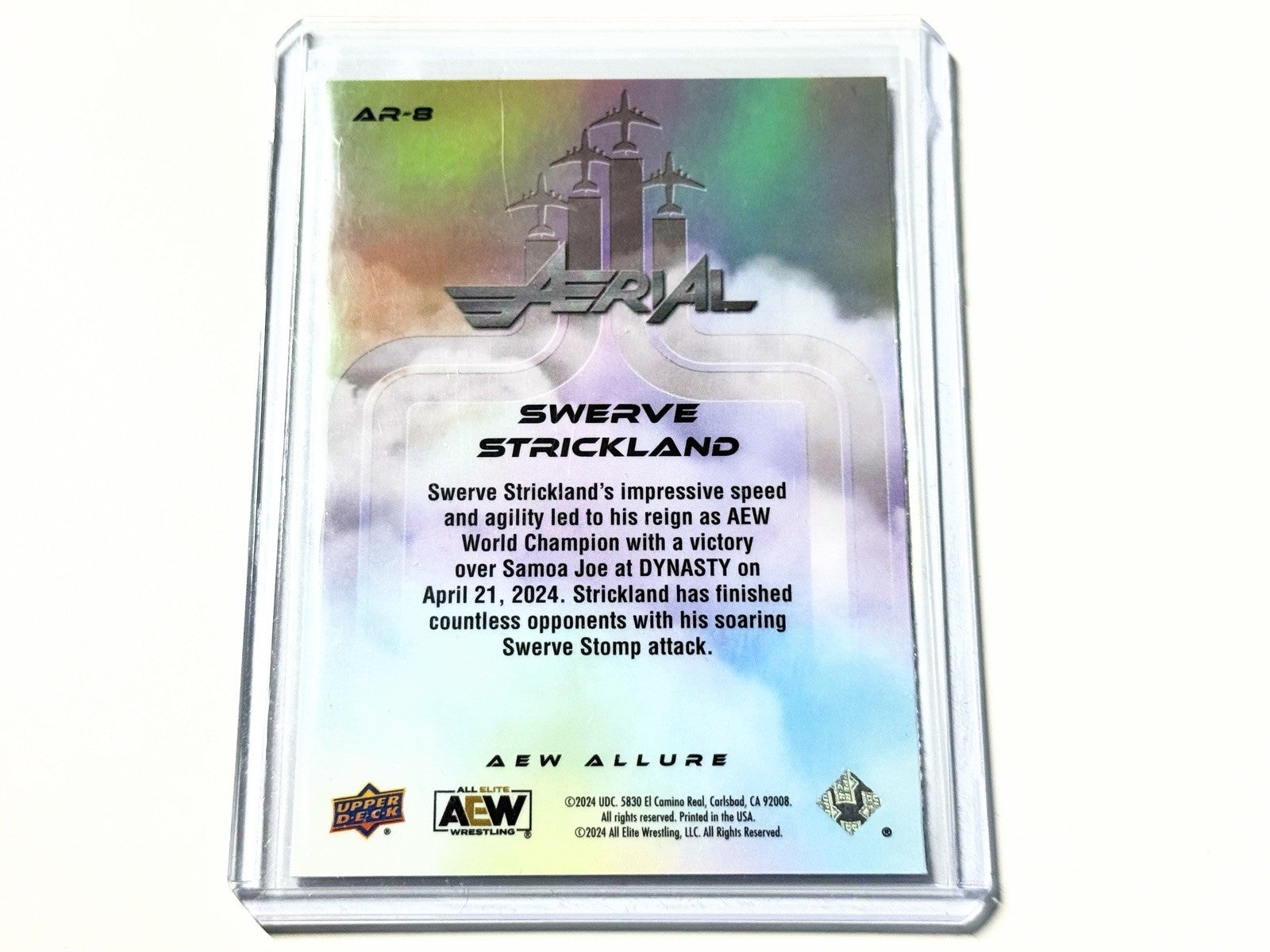 2024 Upper Deck AEW Allure Swerve Strickland Aerial Card AR-8