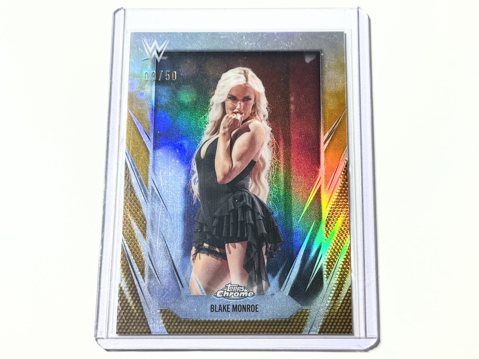 2026 Topps Chrome WWE NXT Blake Monroe Gold Parallel /50 Card #176