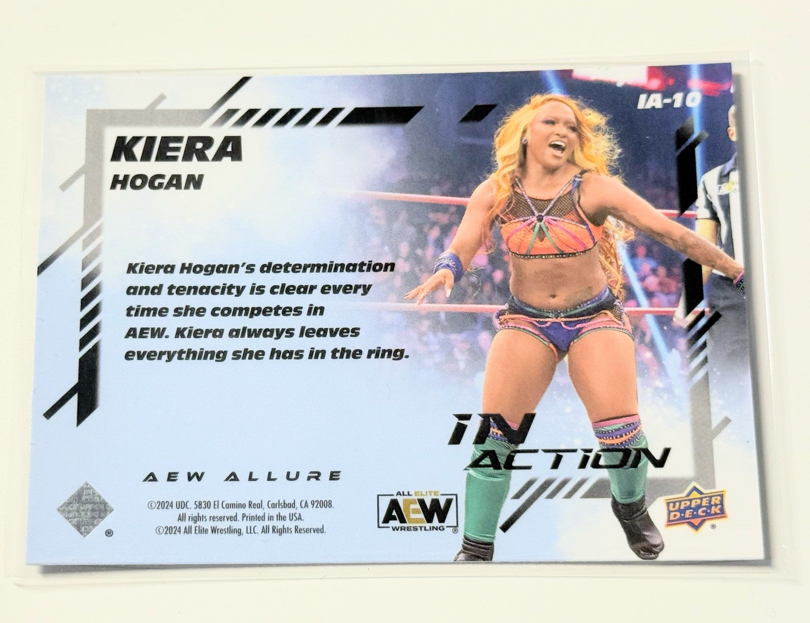2024 Upper Deck AEW Allure Kiera Hogan In Action Card IA-10