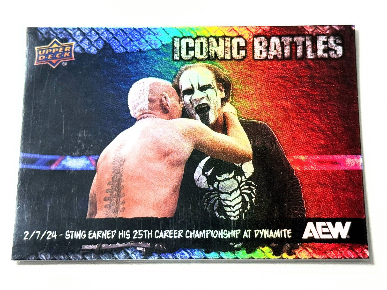 2024 Upper Deck AEW The Icon Sting Iconic Battles Darby Card IB-11
