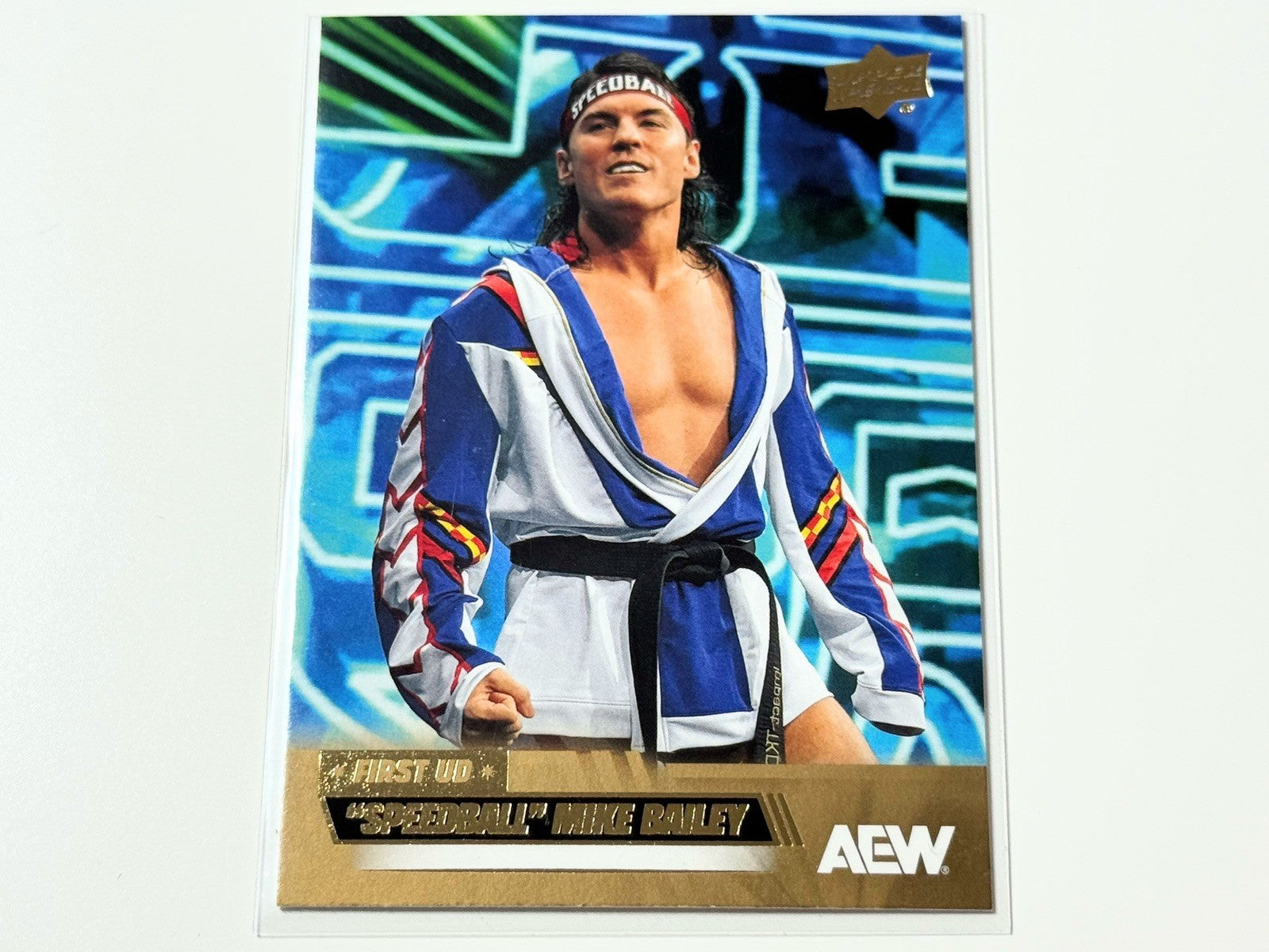 2026 Upper Deck AEW Flagship Speedball Mike Bailey First UD Gold Parallel Card #23