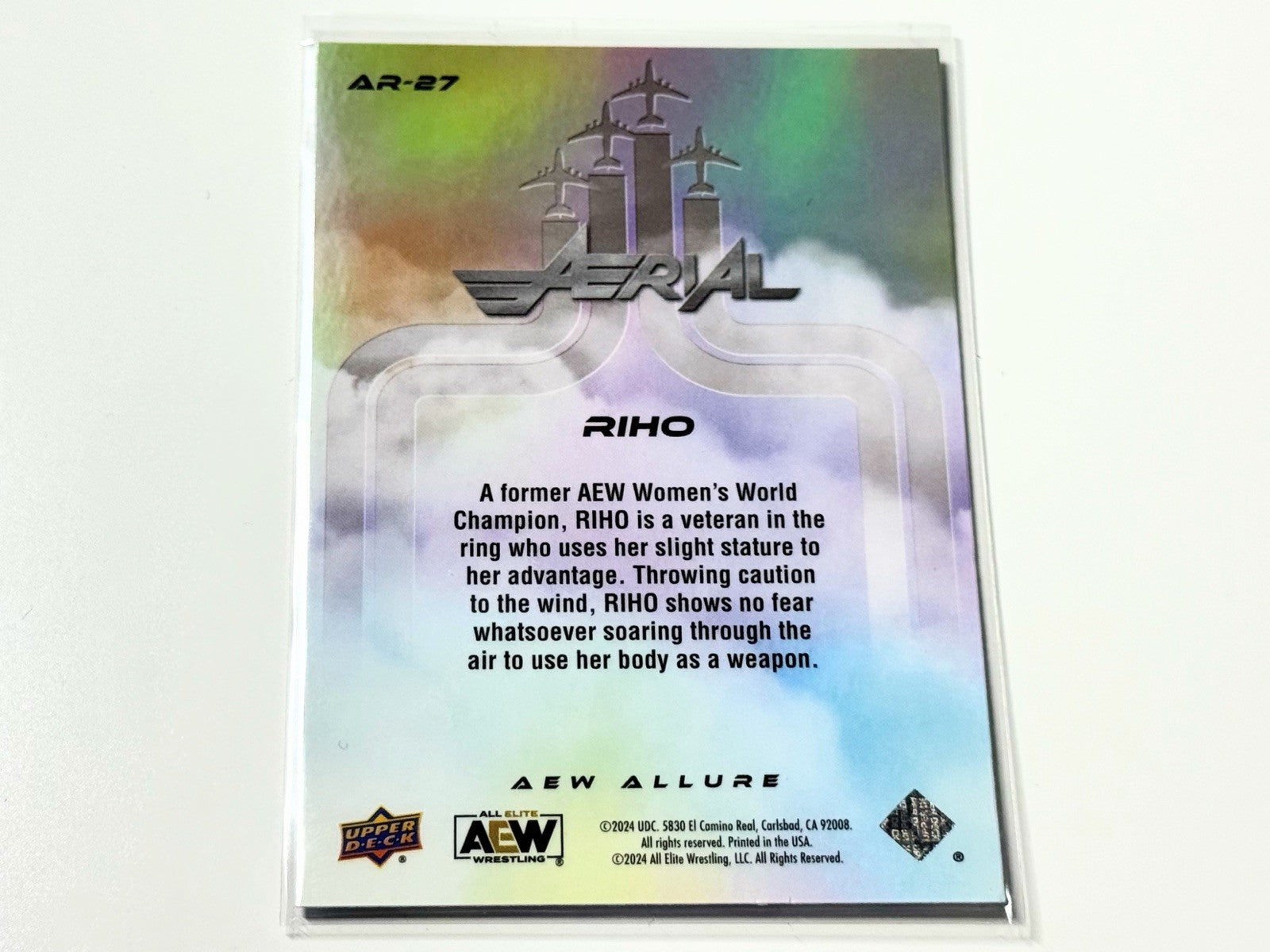 2024 Upper Deck AEW Allure Riho Aerial Card AR-27