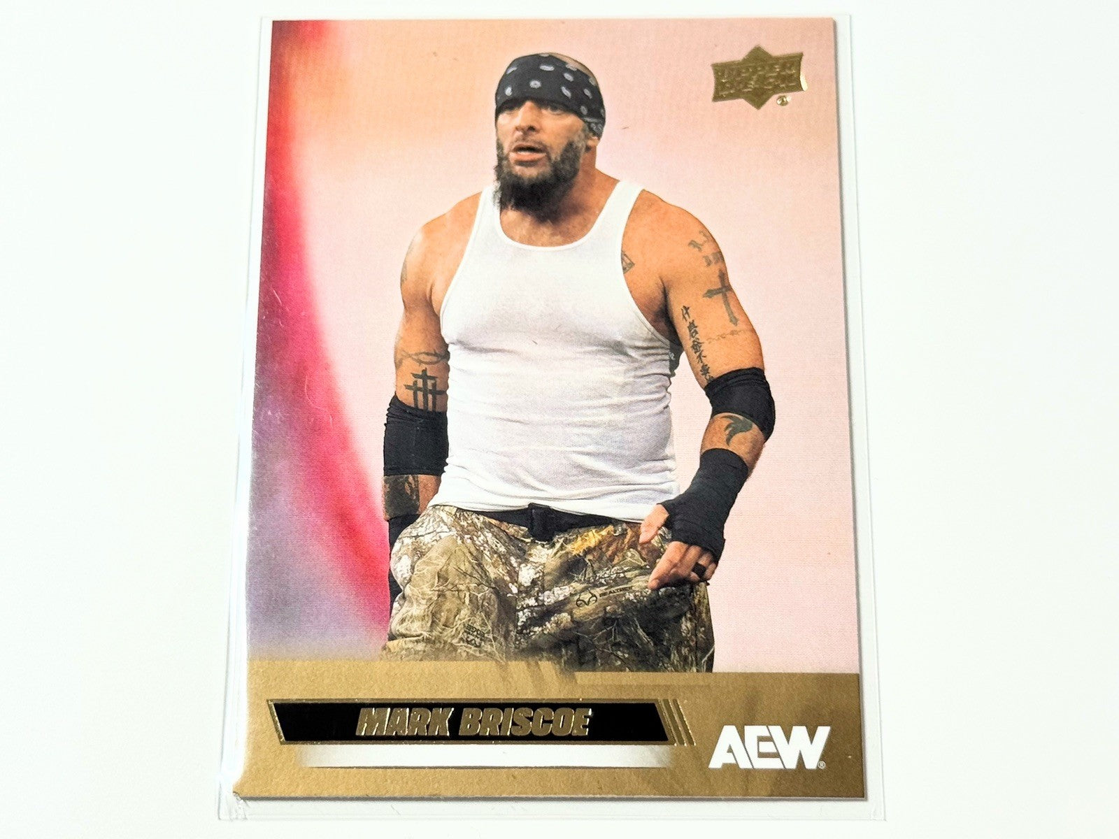 2026 Upper Deck AEW Flagship Mark Briscoe Gold Parallel Card #26