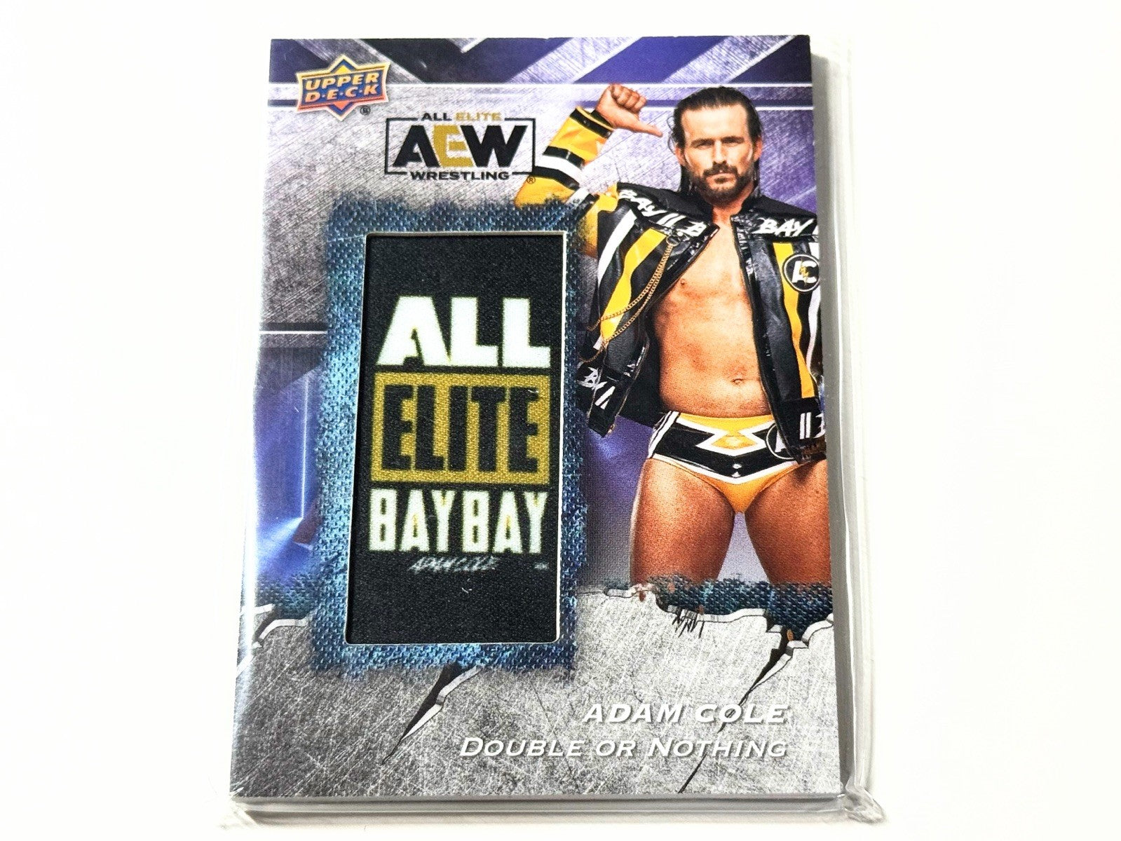 2024 Upper Deck AEW Flagship Adam Cole Manufactured Patch Card AMP-AC