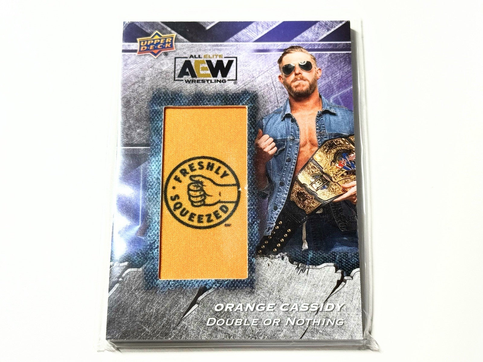 2024 Upper Deck AEW Flagship Orange Cassidy Manufactured Patch Card AMP-OC