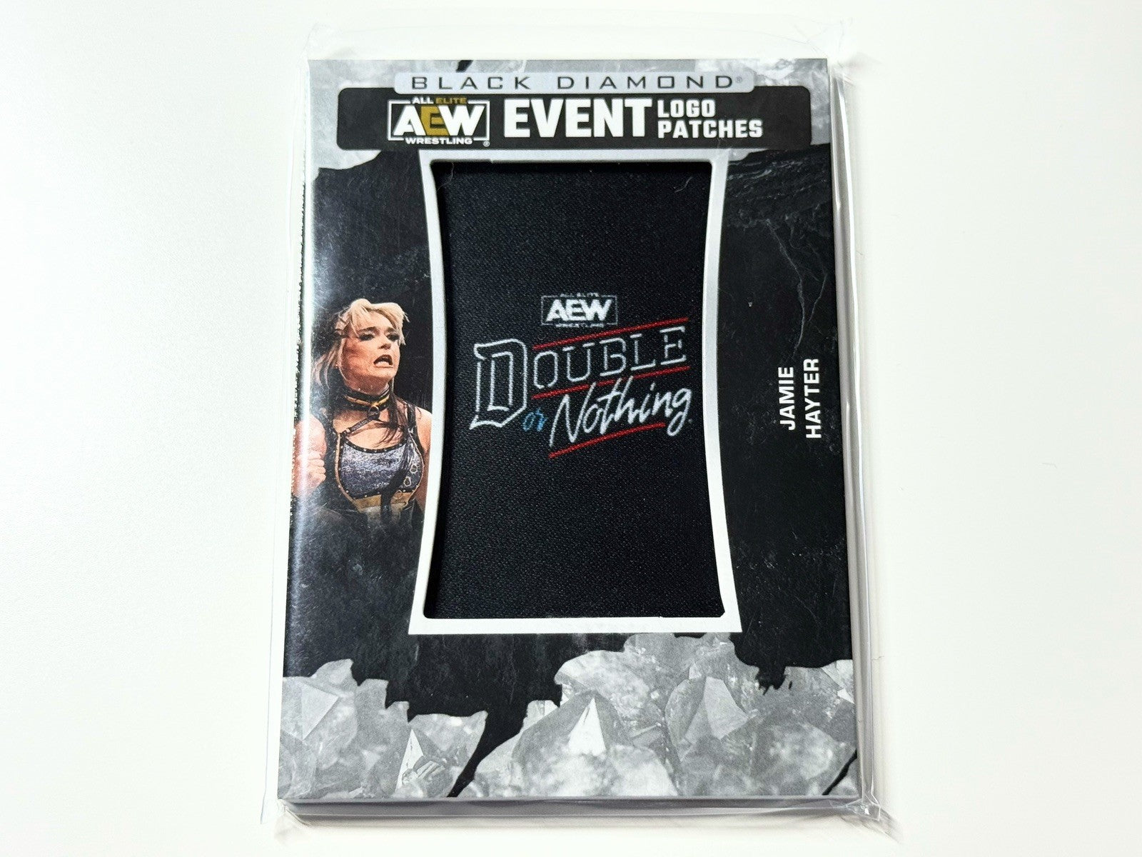 2024 Upper Deck AEW Black Diamond Jamie Hayter Double or Nothing Patch Card LPDN-5