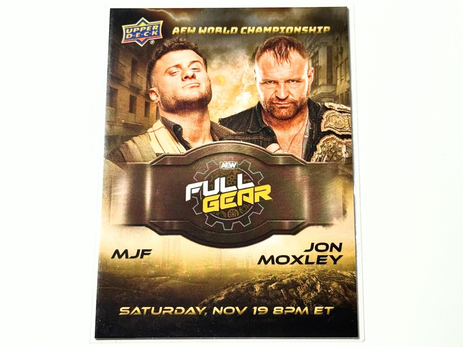 2024 Upper Deck AEW Flagship MJF vs. Jon Moxley Poster Card AP-1