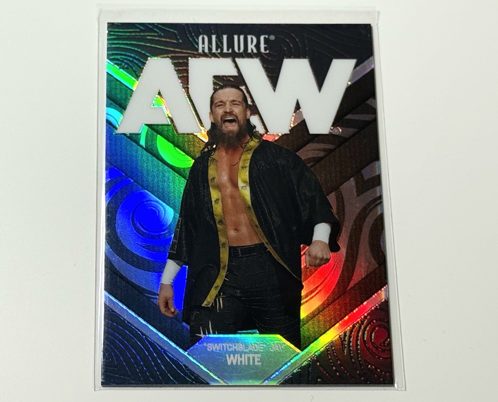 2026 Upper Deck AEW Allure Switchblade Jay White Black Rainbow Card #30