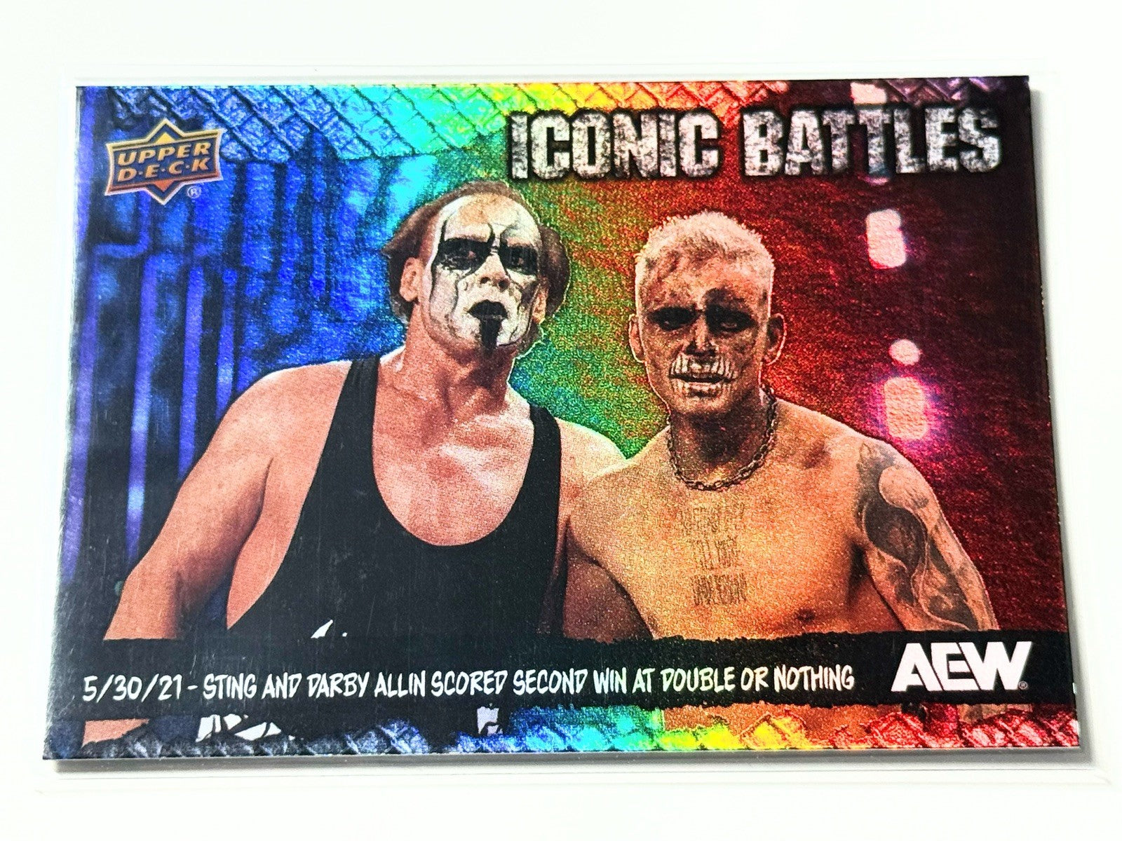2024 Upper Deck AEW The Icon Sting Iconic Battles Darby Card IB-2