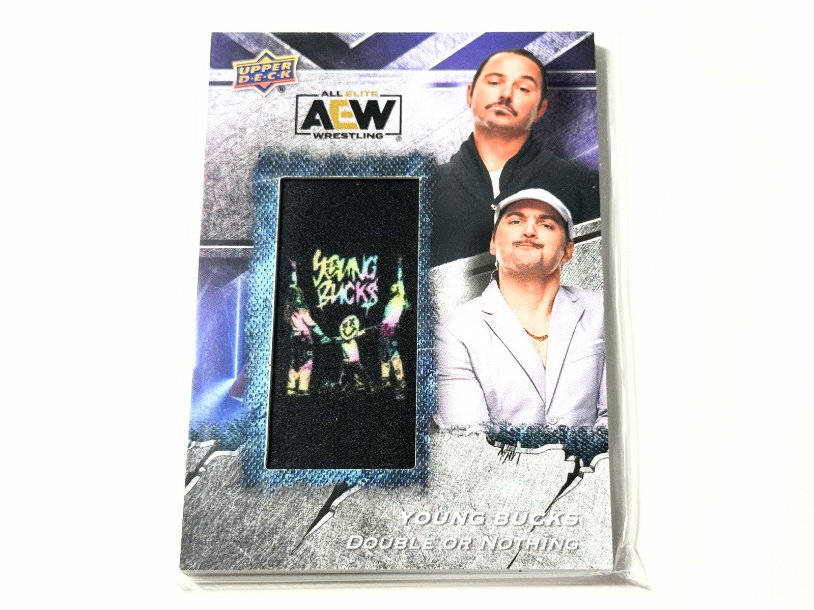2024 Upper Deck AEW Flagship Young Bucks Manufactured Patch Card AMP-YB