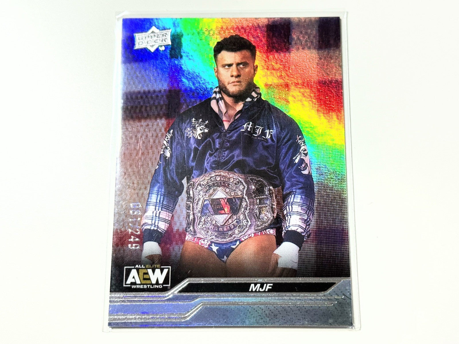 2024 Upper Deck AEW Flagship MJF Steel Cage /249 Card #1