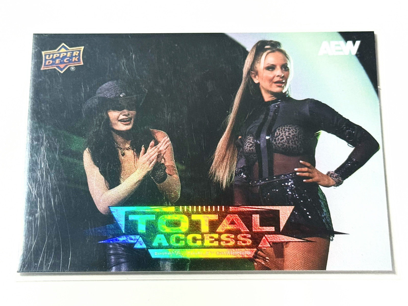 2025 Upper Deck AEW Flagship Saraya & Harley Cameron Total Access Card TA-15
