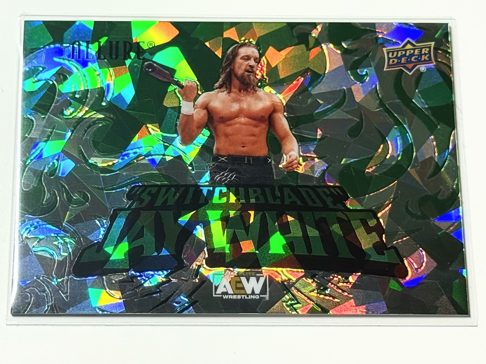 2024 Upper Deck AEW Allure Switchblade Jay White Green Quartz /99 Card #141
