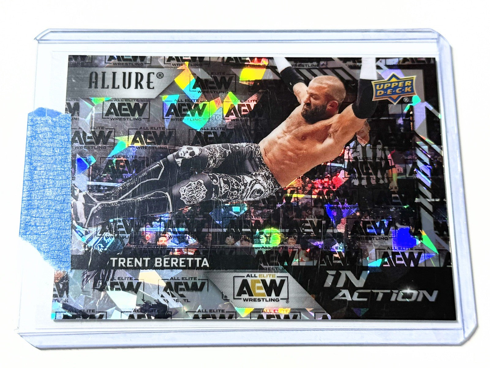 2024 Upper Deck AEW Allure Trent Beretta In Action AEW Logo /199 Card IA-24