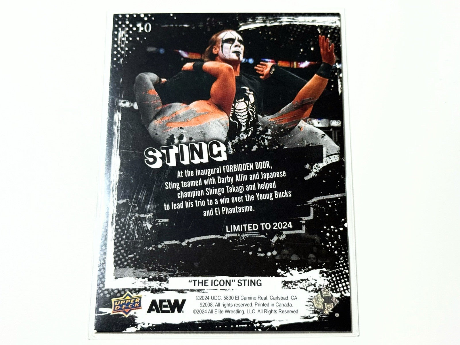 2024 Upper Deck AEW The Icon Sting Weekly e-Pack Card #10