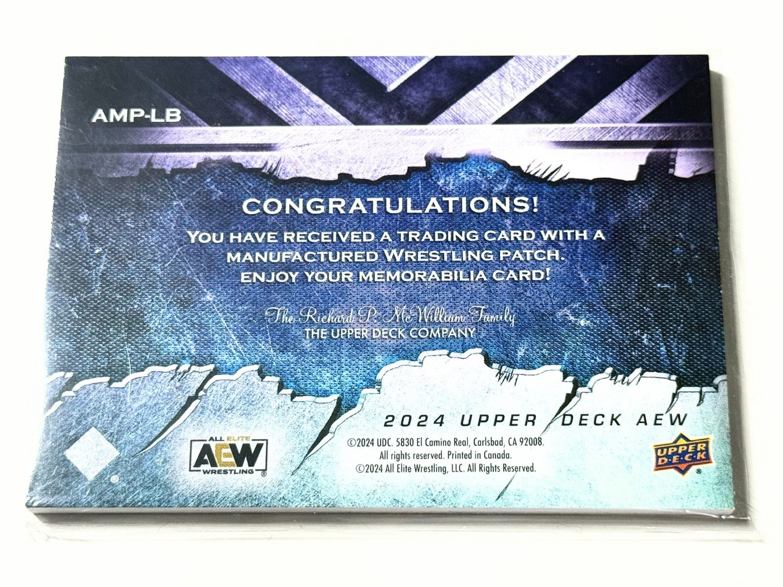 2024 Upper Deck AEW Flagship Lucha Bros Manufactured Patch Card AMP-LB