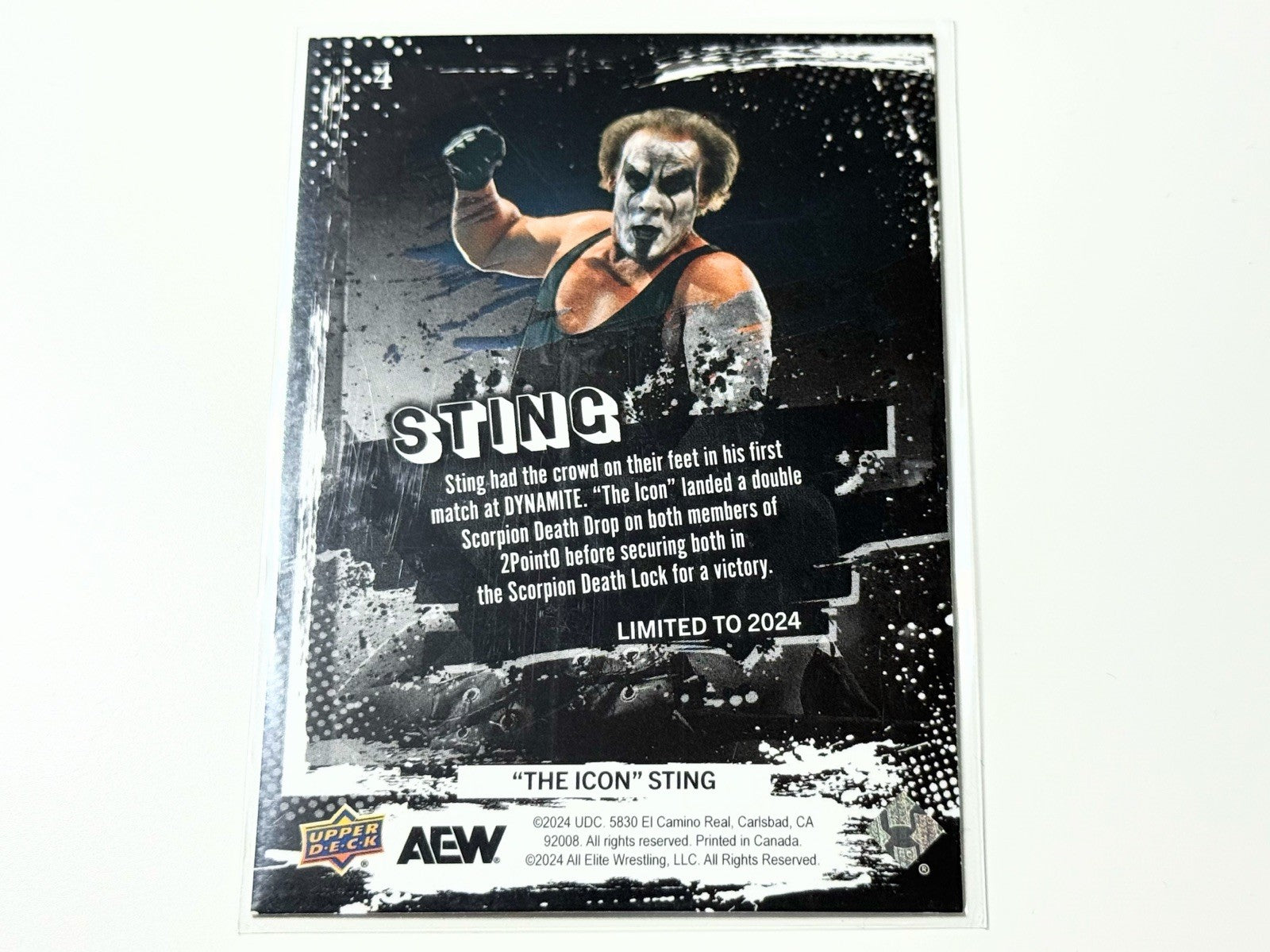 2024 Upper Deck AEW The Icon Sting Weekly e-Pack Card #4