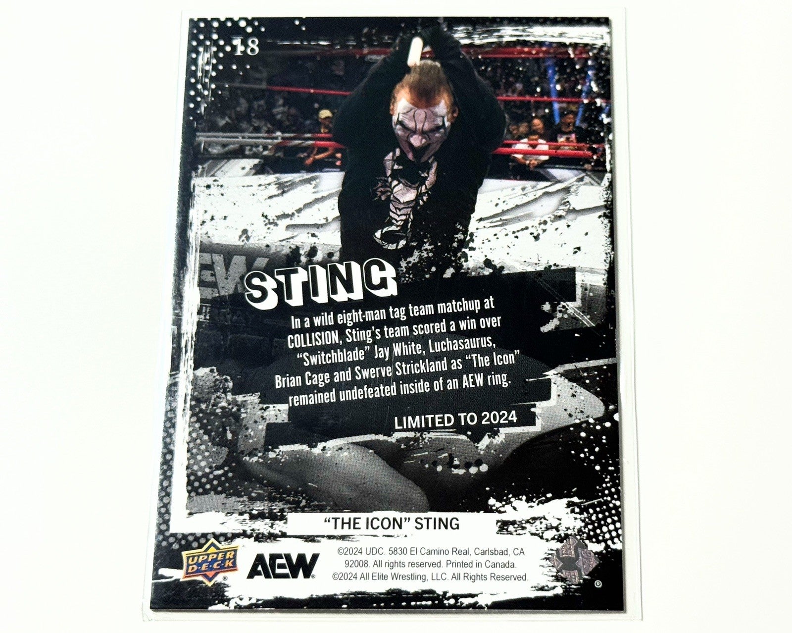 2024 Upper Deck AEW The Icon Sting Weekly e-Pack Card #18