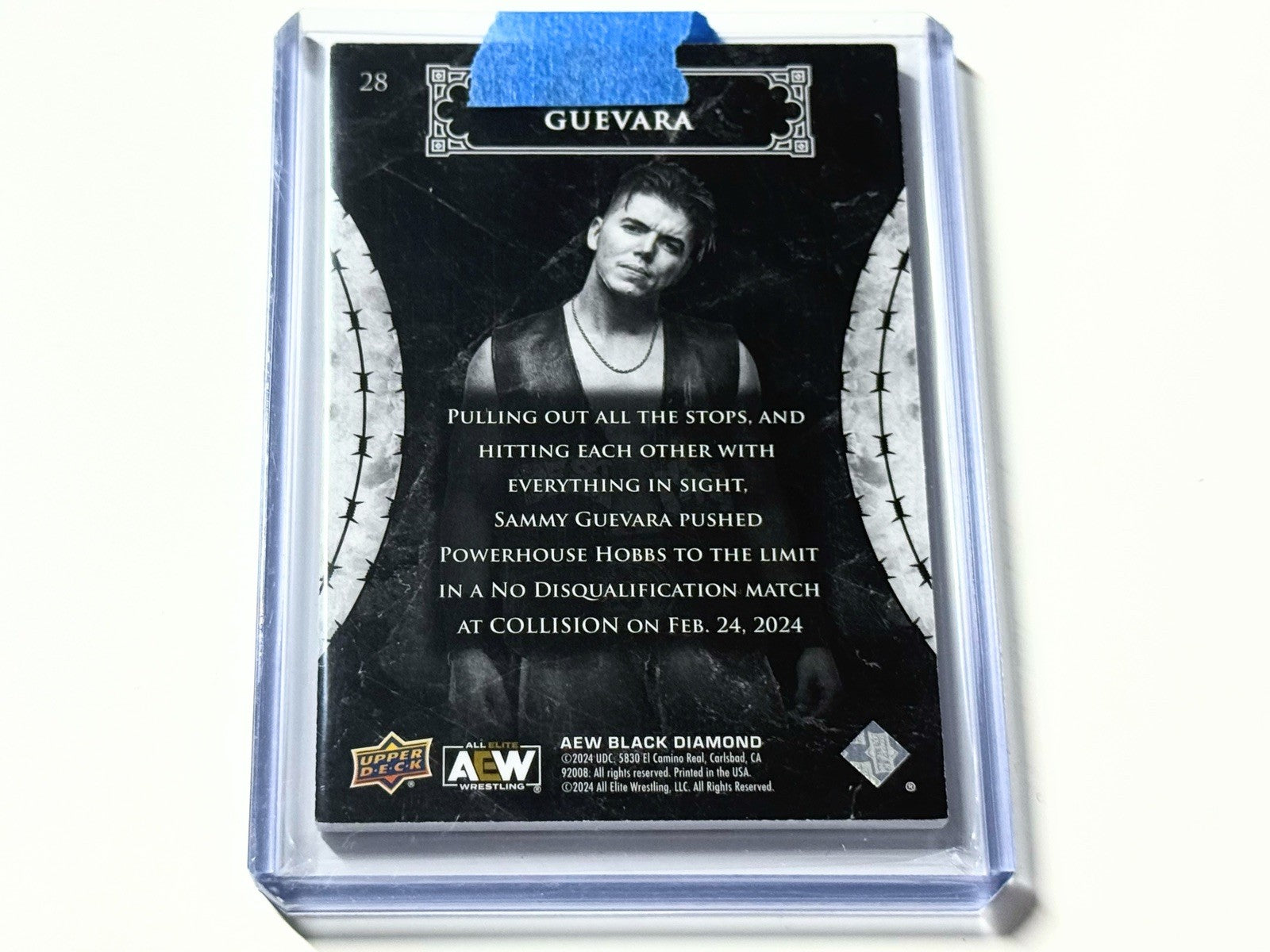 2024 Upper Deck AEW Black Diamond Sammy Guevara /125 Exquisite Card #28