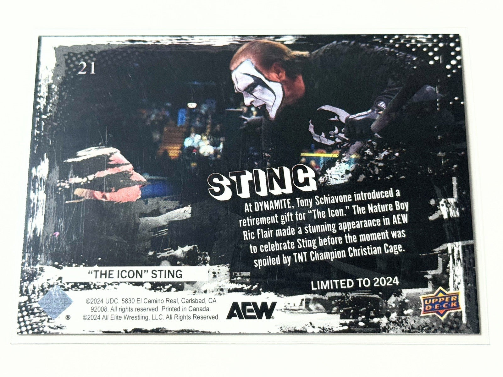2024 Upper Deck AEW The Icon Sting Weekly e-Pack Card #21