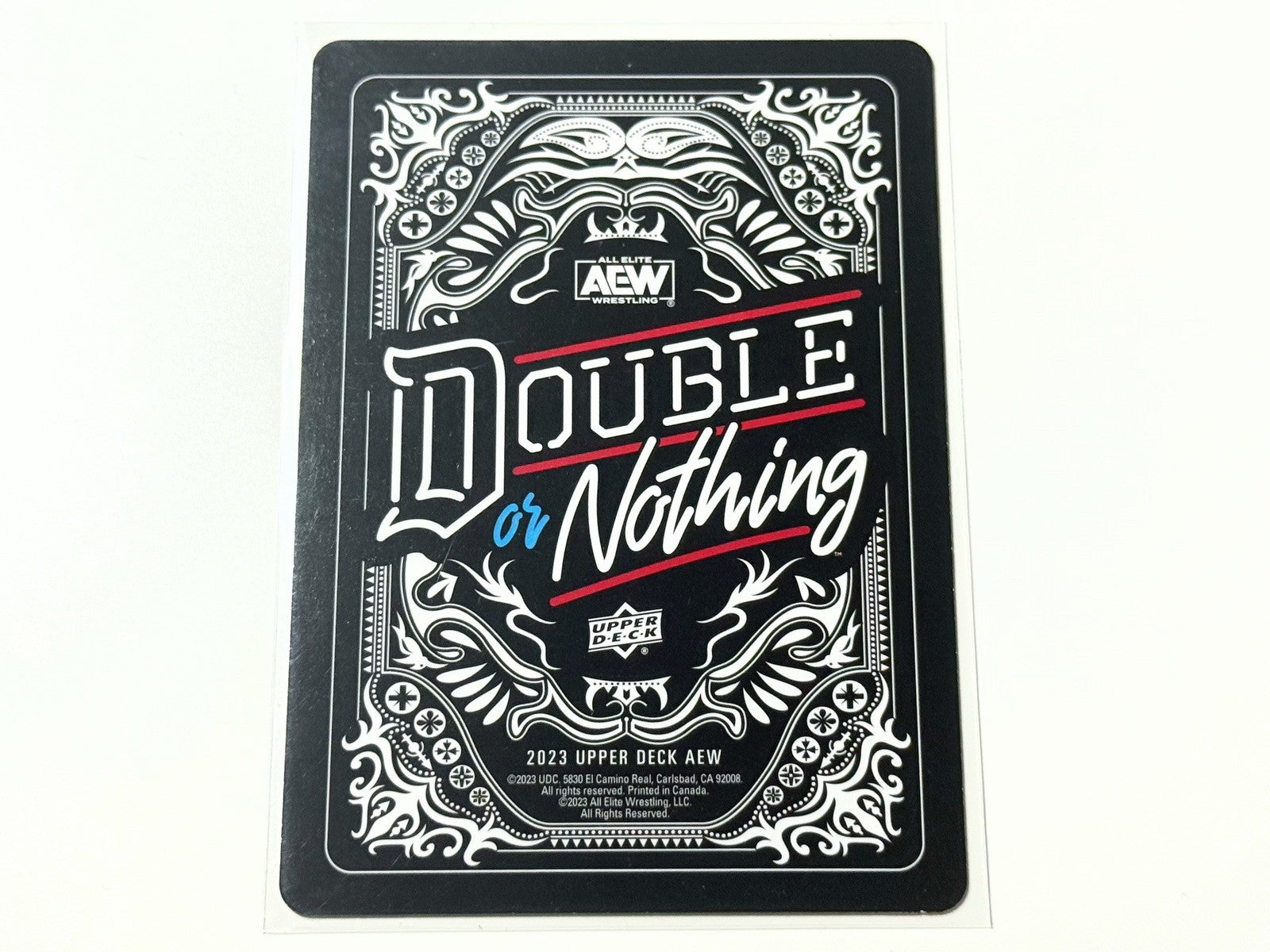 2023 Upper Deck AEW Flagship Double Or Nothing 2023 Ricky Starks 8 Hearts Card