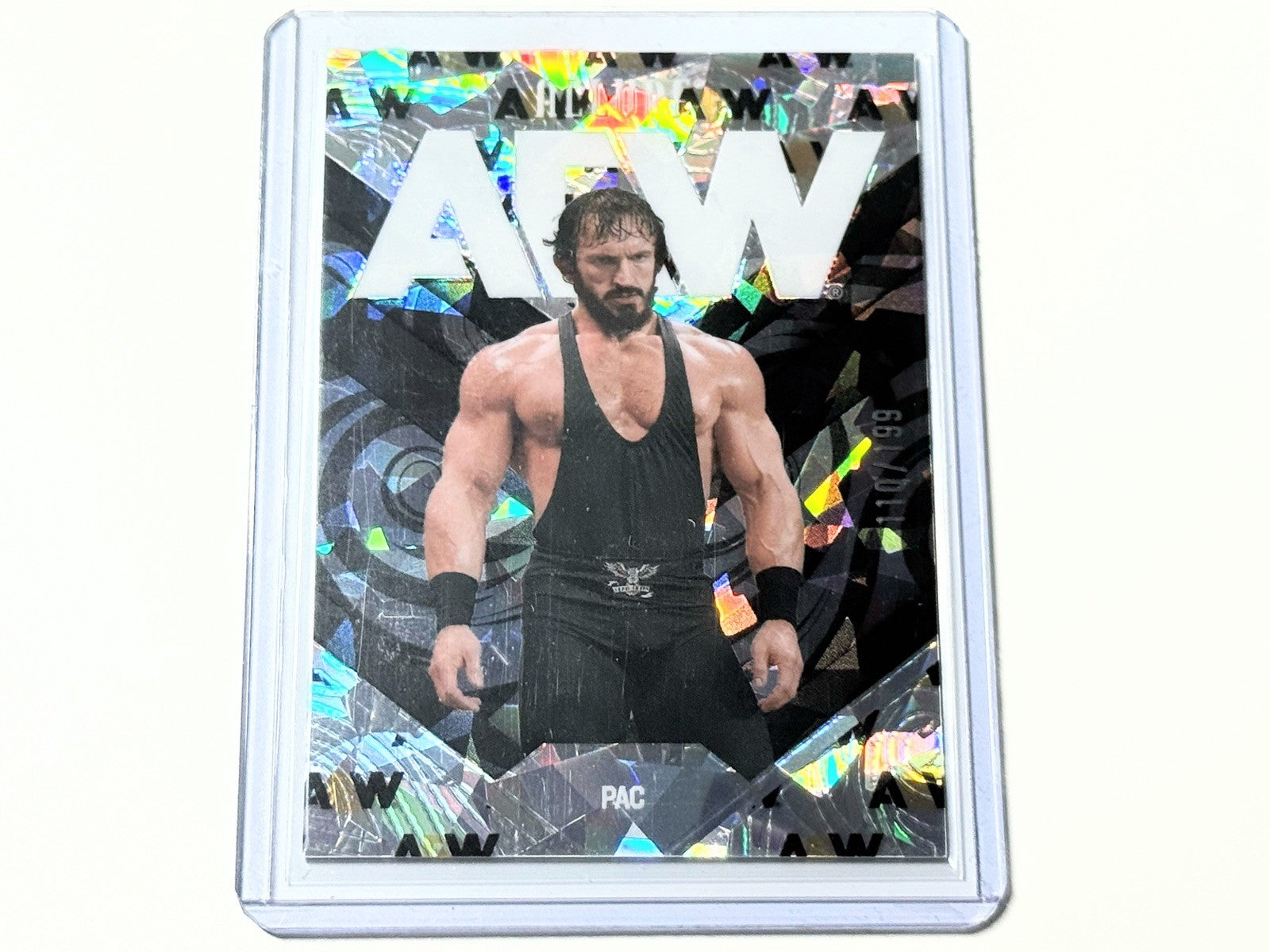 2026 Upper Deck AEW Allure PAC AEW Logo /199 Parallel Card #47