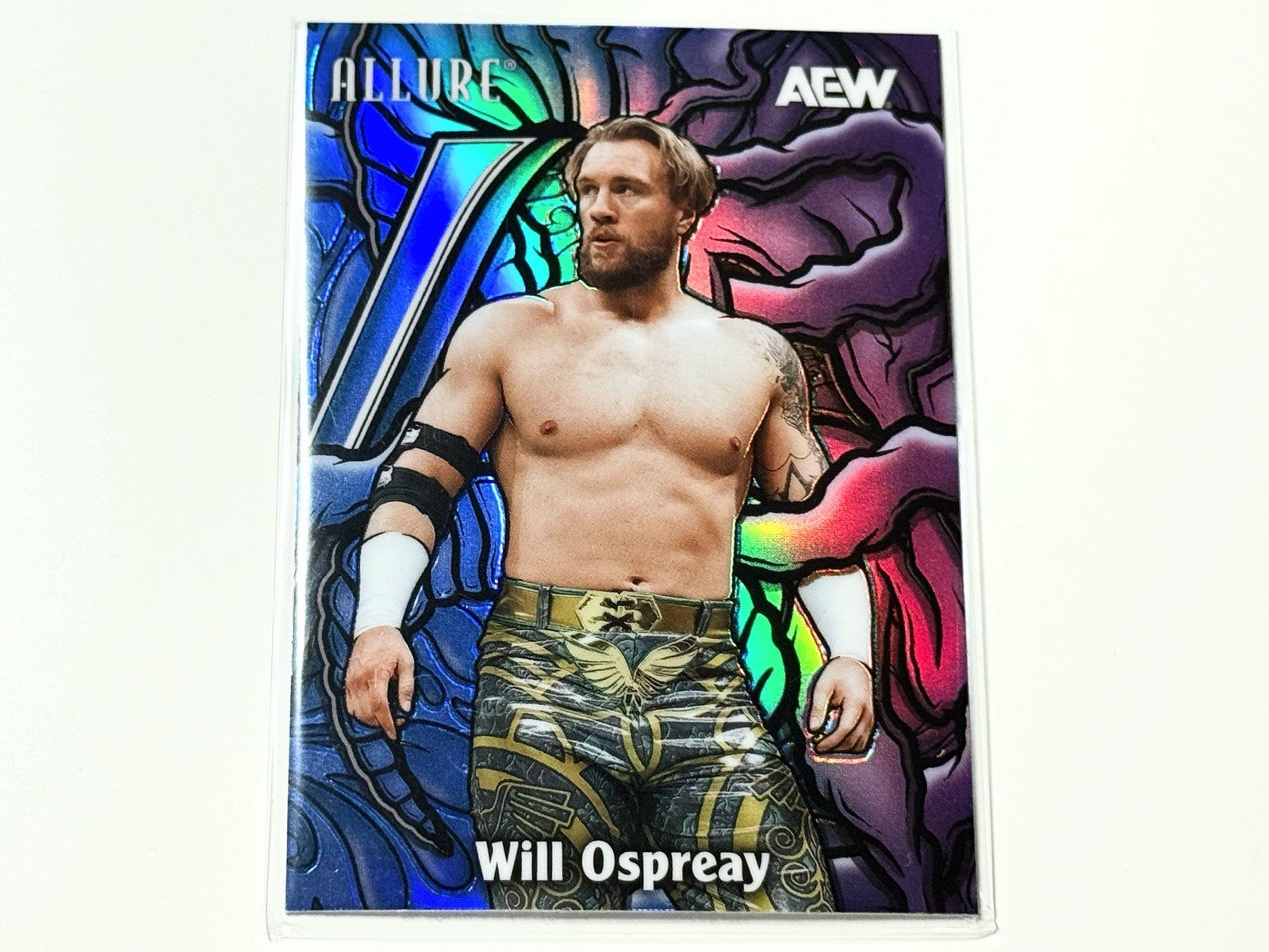 2026 Upper Deck AEW Allure Will Ospreay Blue Purple Color Flow Card CF-15