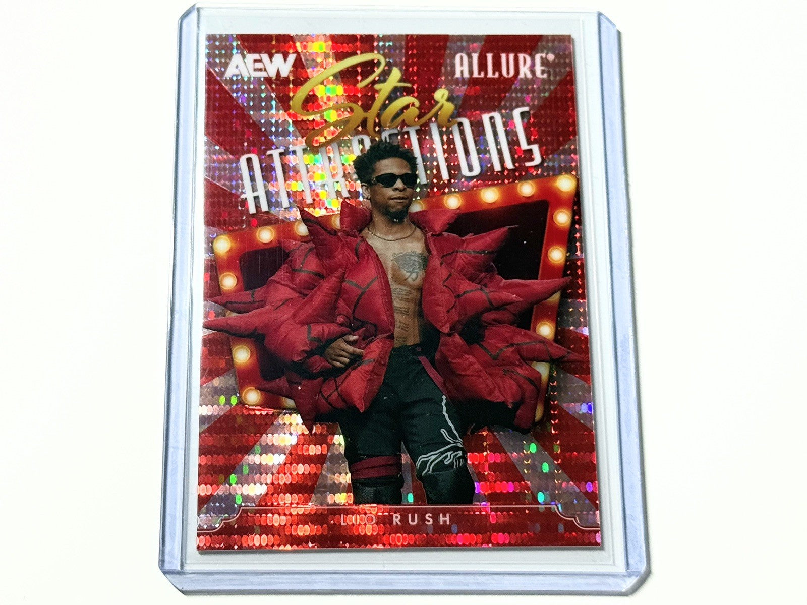 2026 Upper Deck AEW Allure Lio Rush Star Attractions Red /199 Card SA-26
