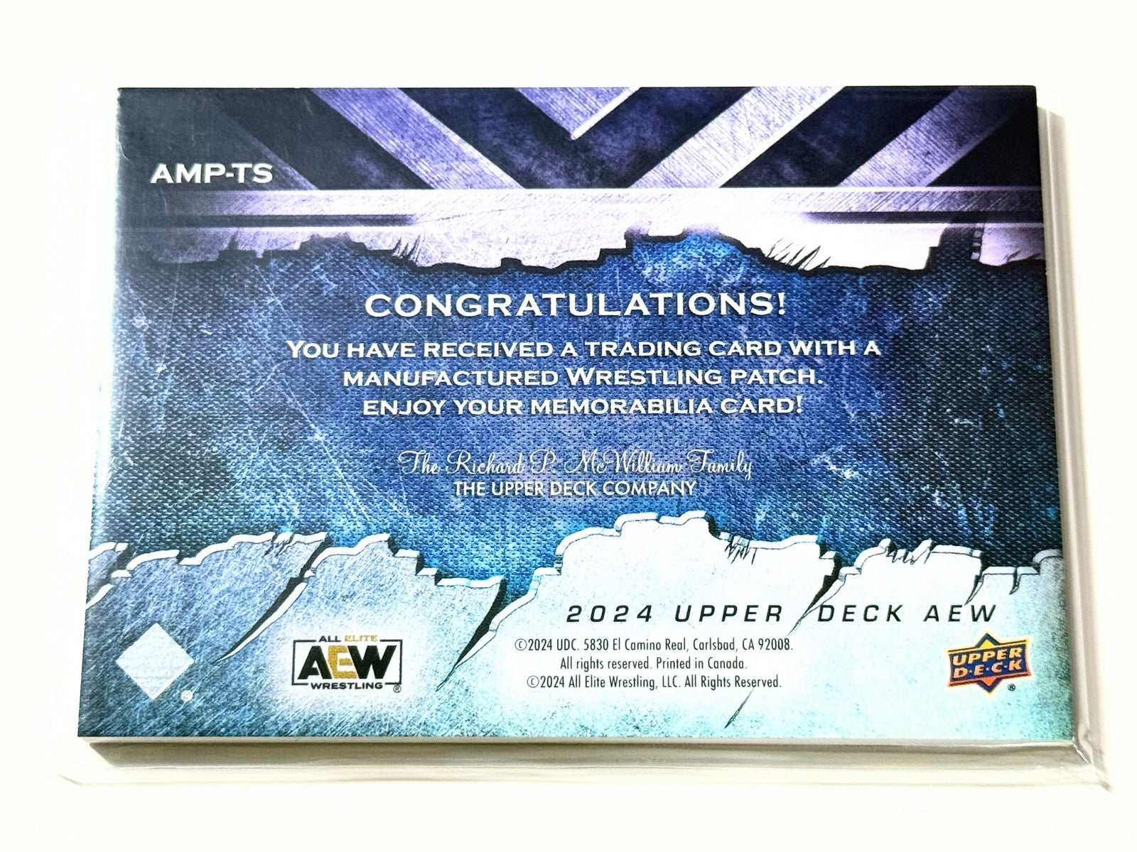 2024 Upper Deck AEW Flagship Timeless Toni Storm Manufactured Patch Card AMP-TS