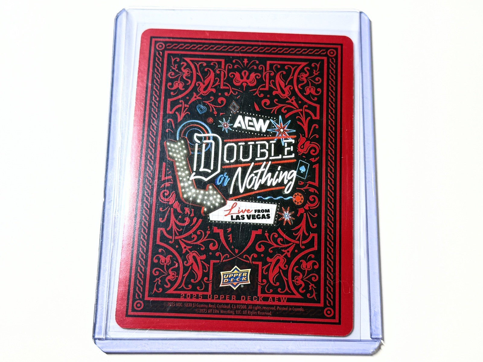2025 Upper Deck AEW Flagship Double Or Nothing Kazuchika Okada 10 Spades Gold /52 Card