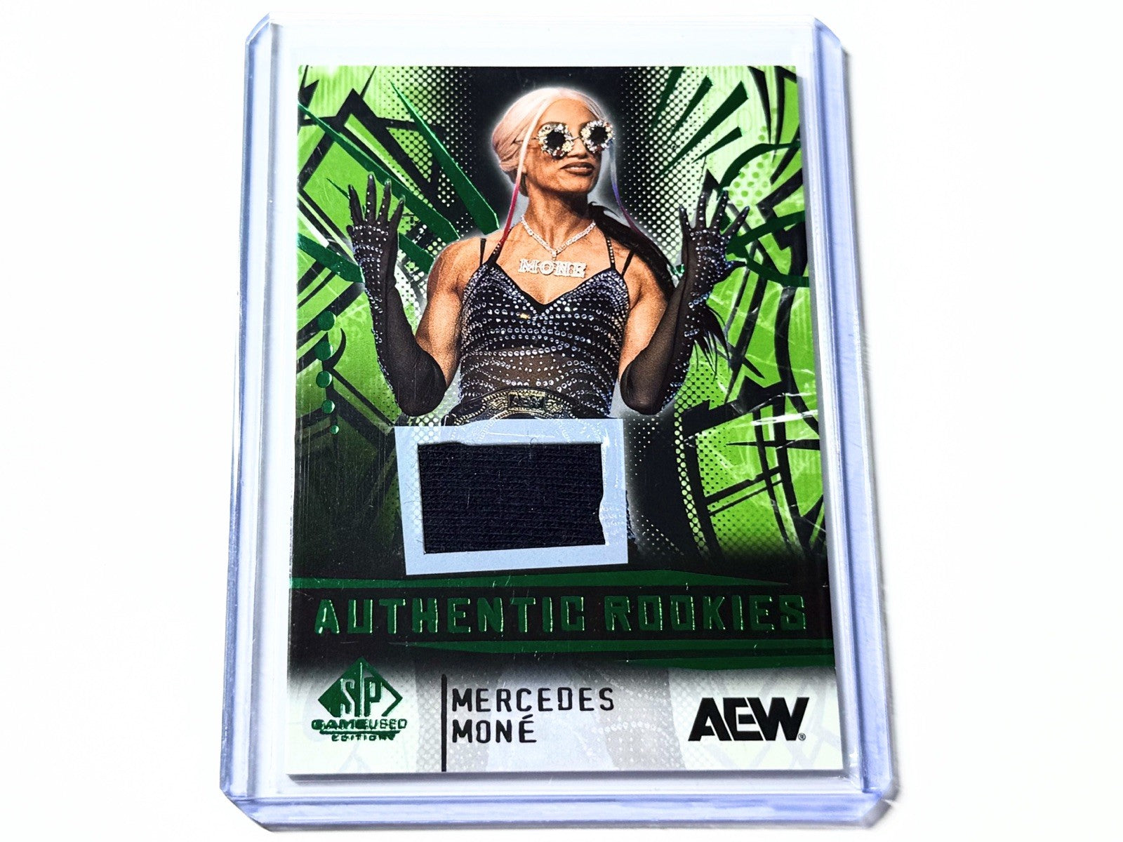 2025 Upper Deck AEW SP Game Used Mercedes Mone Authentic Rookies Memorabilia Relic Card #98