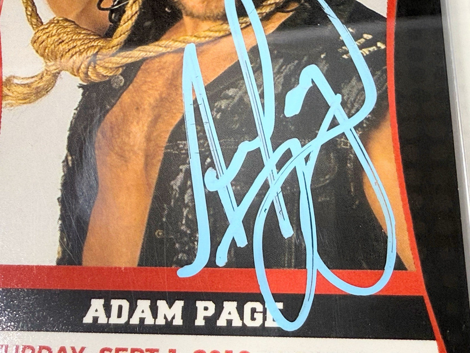 2018 AEW Highspots All In 2018 Hangman Adam Page Autographed Card #19